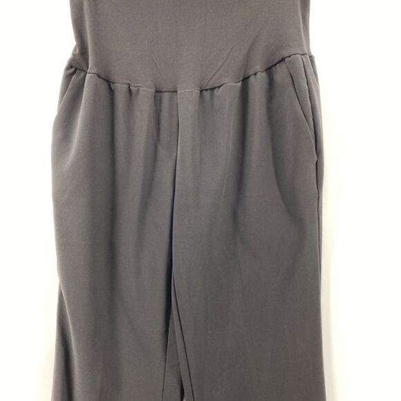 🎁5/$25 George Pants Women Maternity Small Pull-on Front Pockets Black Wide Leg - Picture 2 of 12